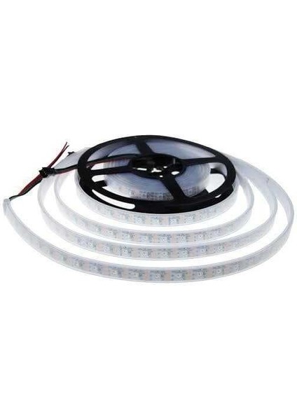 WS2812B Adreslenebilir Rgb Şerit LED - 60 LED IP65 - Silikon Korumalı (Su Geçirmez) - 5m