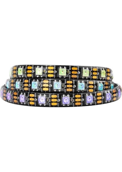 WS2812B Adreslenebilir Rgb Şerit LED - 60 LED IP65 - Silikon Korumalı (Su Geçirmez) - 5m fırsatları