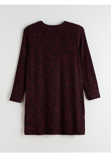 Yeni Sezon Bisiklet Yaka Desenli Kadın Tunik fiyatları