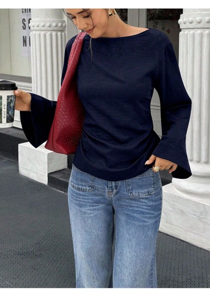 Kadın Belden Bağlamalı Ipli Ispanyol Kol Bluz modelleri