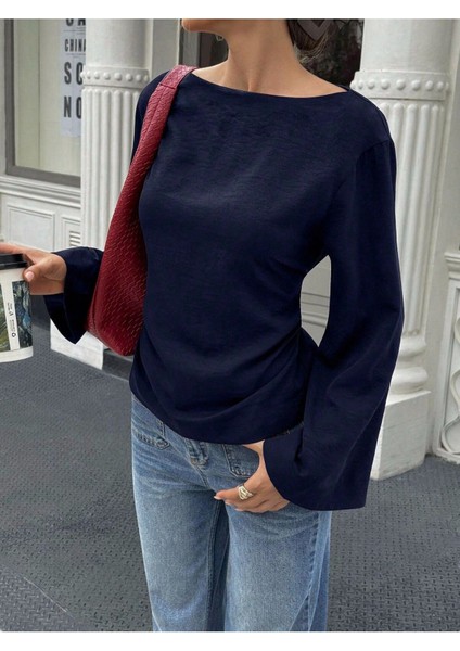 Kadın Belden Bağlamalı Ipli Ispanyol Kol Bluz fırsatları