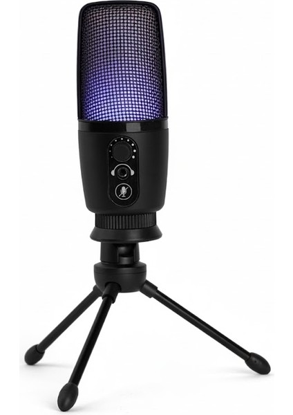 Mv-3 Siyah Rgb USB Oyuncu Yayıncı ve Podcast Için Uyumlu Condenser Mikrofon modelleri