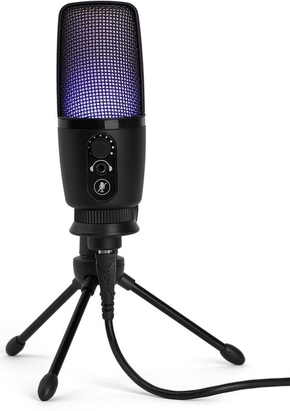 Mv-3 Siyah Rgb USB Oyuncu Yayıncı ve Podcast Için Uyumlu Condenser Mikrofon fırsatları