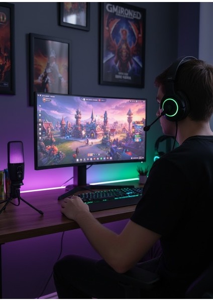 Mv-3 Siyah Rgb USB Oyuncu Yayıncı ve Podcast Için Uyumlu Condenser Mikrofon indirimleri