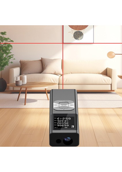 3'ü 1 Arada Mini Lazer Mesafe Ölçer, Çapraz Lazer Projektör, Metal Kasa, Çoklu Ölçüm Modları modelleri