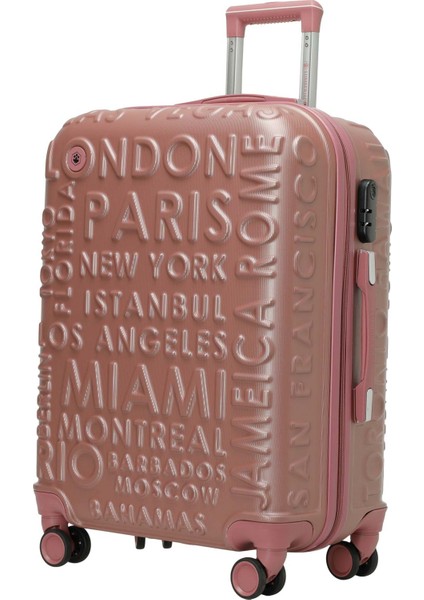 Lugano -B Abs 5pr Pudra Unisex Büyük Boy Valiz fiyatları