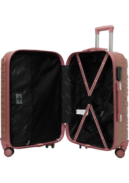 Lugano -B Abs 5pr Pudra Unisex Büyük Boy Valiz modelleri