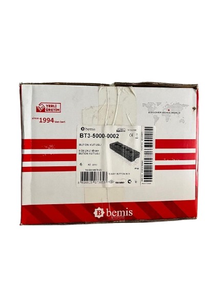 Beşli Buton Kutusu BT3-5000-0002 Adet 6