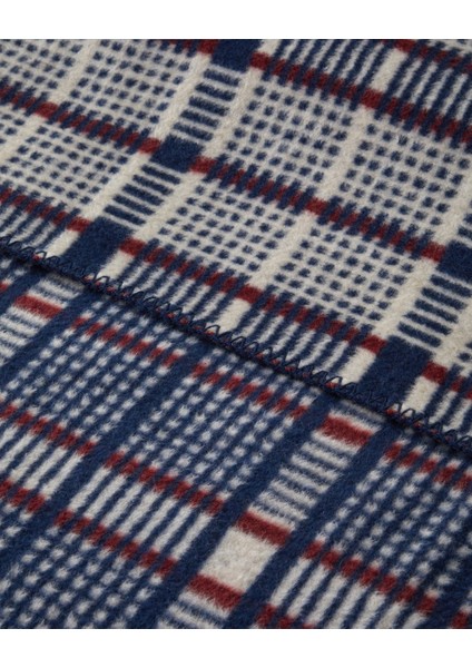 Plaid Tale Pamuk Akrilik Çift Kişilik Battaniye 200X220 cm Lacivert modelleri