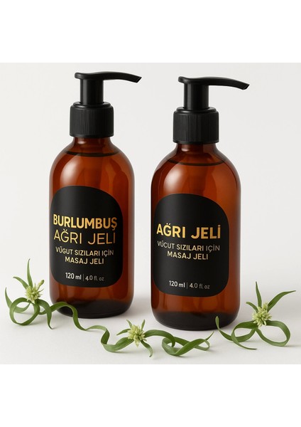 Süper Burlumbuş Otu Vücut Masaj Jeli 120 ml 2'li Set modelleri