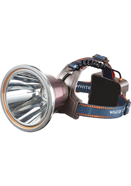 Profesyonel Şarjlı Kafa Lambası - Süper Parlak Led, Uzun Menzil Aydınlatma, Arka Ikaz Işıklı