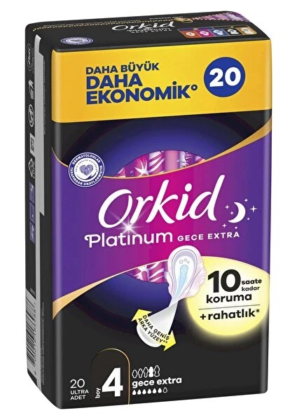 Bfs Orkid Ultra Platinum Gece Extra Ped 20'li