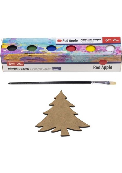 Çocuklar Için Ahşap Boyama Seti - Rex Woody Serisi ile Uyumludur