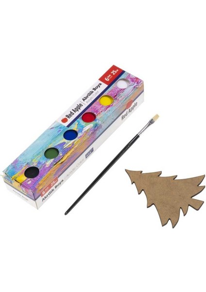 Çocuklar Için Ahşap Boyama Seti - Rex Woody Serisi ile Uyumludur