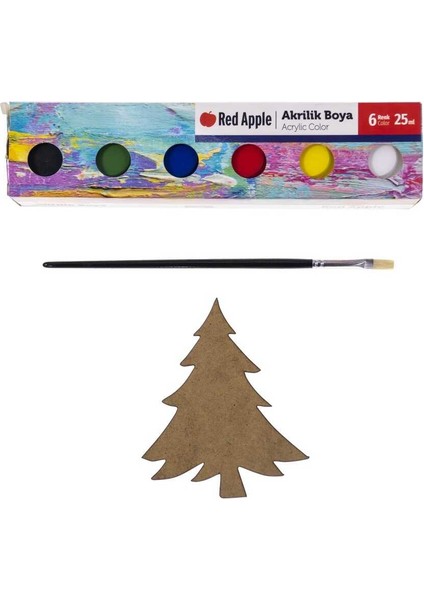 Çocuklar Için Ahşap Boyama Seti - Rex Woody Serisi ile Uyumludur