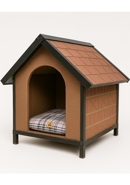 Mars Small Küçük Irk Hafif Beton Köpek Kulübesi – Premium Koku Yapmaz, Parazit Barındırmaz, Doğal Izolasyonlu -Pet On Life