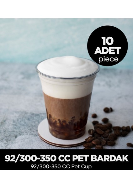 92/300-350 cc Pet Bardak 10 Adet