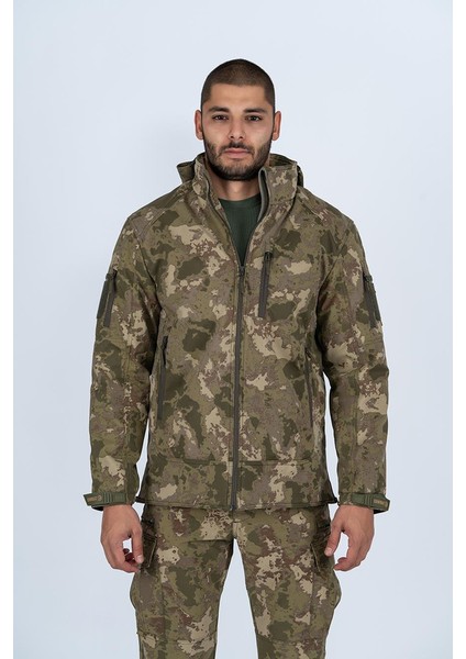 Combat Tactical Outdoor Taktik Su ve Rüzgâr Geçirmez Softjell Mont Motorcu Montu - 305C