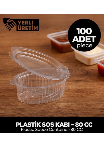 Plastik Sos Kabı – 80 cc – 100 Adet