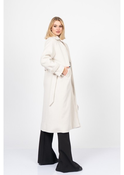 Reglan Kol Kuşaklı Kaşe Kaban-Palto 2534