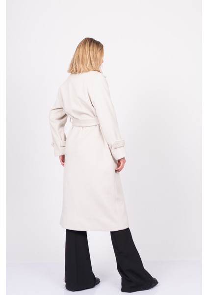 Reglan Kol Kuşaklı Kaşe Kaban-Palto 2534 fırsatları
