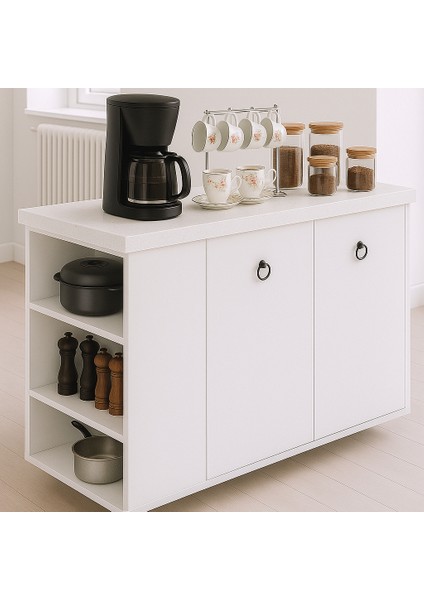 Kahve Köşesi, Ardiye ve Mutfak Dolabı – Geniş Raflı Çok Amaçlı Tasarım Kiler Çok Amaçlı Dolap