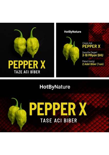 Pepper x / 2,69 Milyon Scoville - Gerçek Taze Acı Biber fiyatları
