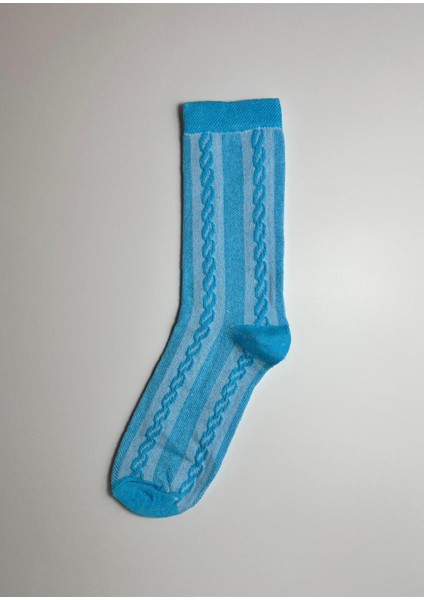 Pamuklu Kabartmalı Renkli Kadın Çorap 2 Çift modelleri