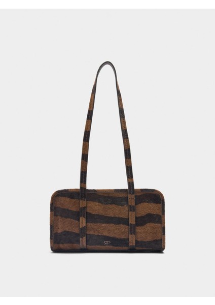 Hayvan Desenli Deri Bowling Çantası