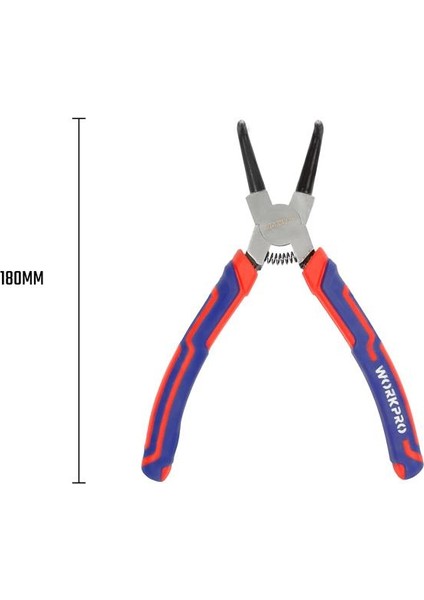 WP231153 180MM Cr-V Eğri Uçlu Yaylı Profesyonel Dış Segman Pensesi fiyatları