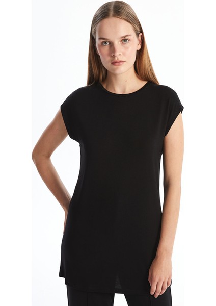 Yeni Sezon Bisiklet Yaka Kadın Tunik