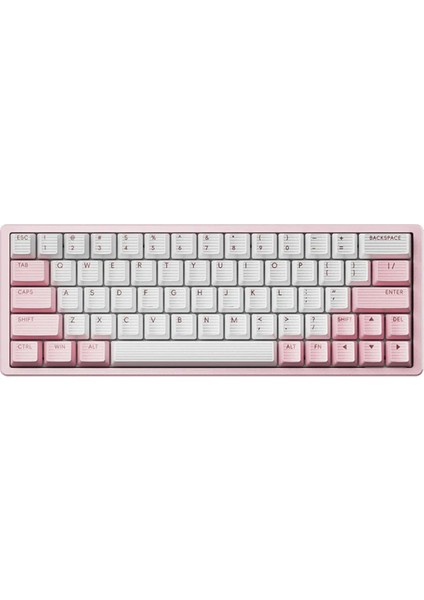 Xpunk 63 Pembe %60 Gateron Jade Gaming Manyetik Switch 8k Hz Hall Effect Rgb Ingilizce Mekanik Gaming Klavye