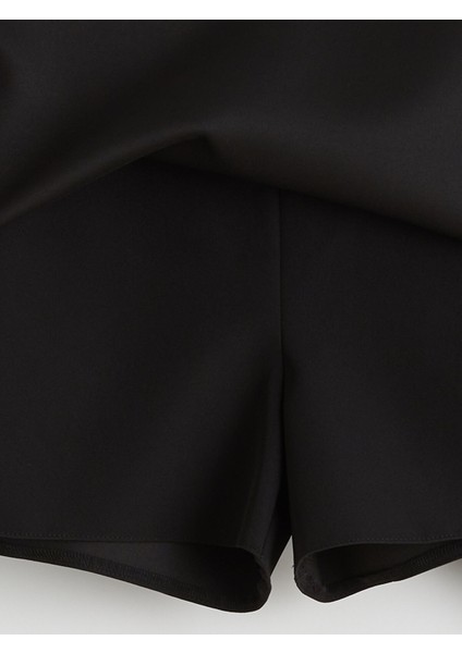 Yeni Sezon Beli Lastikli Mini Kloş Şortlu Etek modelleri