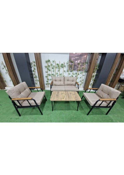 Erciyes Model 2+1+1+Çapraz Masa Takımı / Bahçe, Balkon Mobilyası /balkon Seti