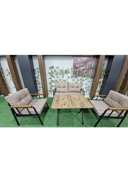 Erciyes Model 2+1+1+Çapraz Masa Takımı / Bahçe, Balkon Mobilyası /balkon Seti fiyatları