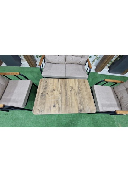 Erciyes Model 2+1+1+Çapraz Masa Takımı / Bahçe, Balkon Mobilyası /balkon Seti fırsatları