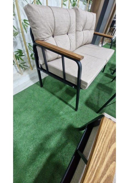 Erciyes Model 2+1+1+Çapraz Masa Takımı / Bahçe, Balkon Mobilyası /balkon Seti