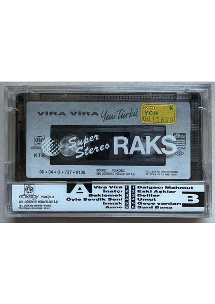 Yeni Türkü Vira Vira Kaset (Jelatinli Sıfır Orijinal Dönem Baskı Kaset) fiyatları