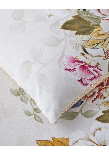 Bloomora Dijital Baskılı Kolay Ütülenir Tek Kişilik Nevresim Takımı 160X220 cm Bej-Sarı fırsatları