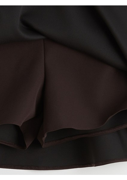 Yeni Sezon Beli Lastikli Mini Kloş Şortlu Etek modelleri