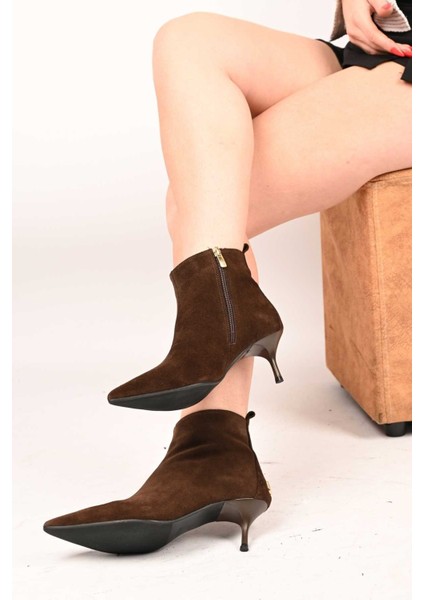 Bağcıksız Fermuarlı Neolit Taban Hakiki Deri Ince Topuklu Bot 337-2308 Kadın Bot modelleri