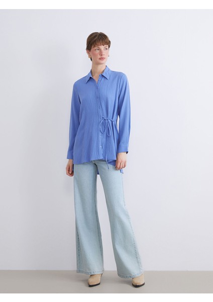 Yeni Sezon Dokulu Kadın Gömlek Tunik modelleri