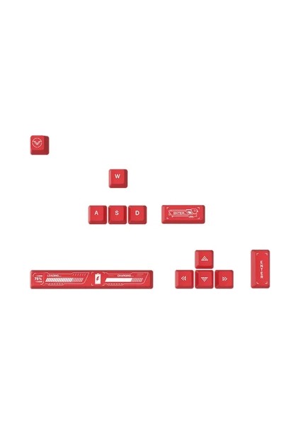 12 Tuş Keycaps Pbt Tuş Takımı Mekanik Klavye Oyuncu Klavyesi Klavye Aksesuar