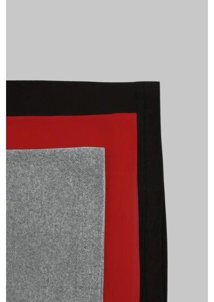 Siyah Gri Kırmızı 3lü Paket Kadın Düşük Omuz Kayık Yaka Oversize T-Shirt modelleri