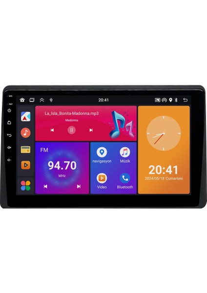 Renault Express Android Multimedya Ekran (2021-2024) | 2gb/4gb/8gb Ram – Carplay – Android Auto – Navigasyon – Google Play – Geri Görüş Kamerası – Soket Sokete Uyumlu