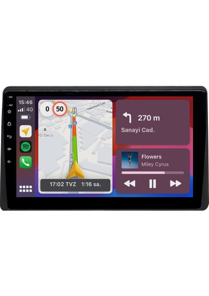Renault Express Android Multimedya Ekran (2021-2024) | 2gb/4gb/8gb Ram – Carplay – Android Auto – Navigasyon – Google Play – Geri Görüş Kamerası – Soket Sokete Uyumlu