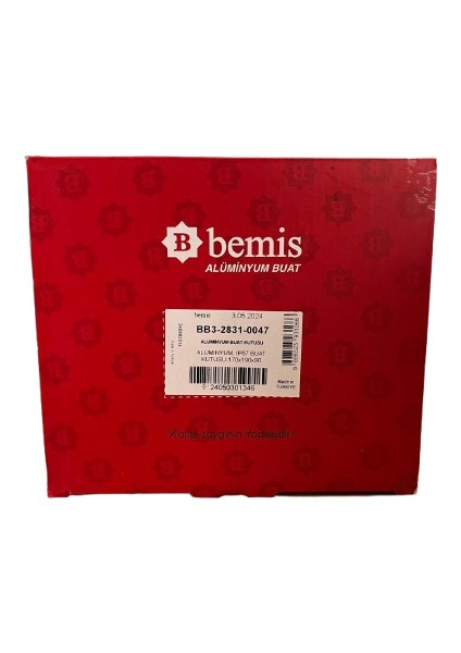 BB3-2831-0047 Alüminyum IP67 Buat Kutusu 170X190X90