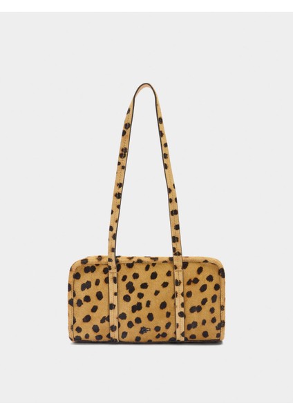 Hayvan Desenli Deri Bowling Çantası