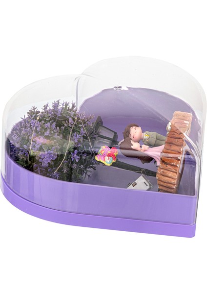 Kalpli Hediye Kutusu Şeffaf Kapaklı (Duvara Asılabilir)