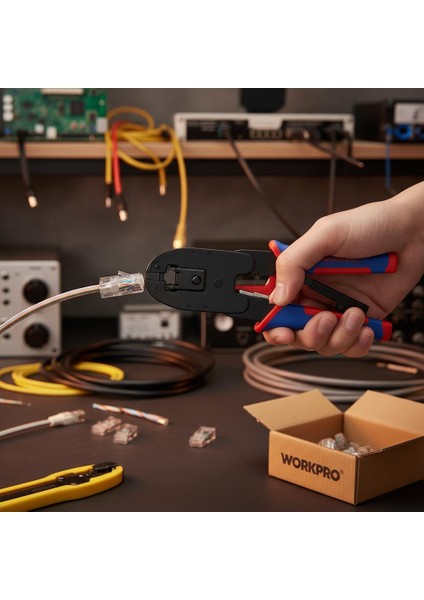 WP292001 RJ45/RJ11/RJ12/RJ22 Profesyonel Konnektör Sıkma Pensesi indirimleri